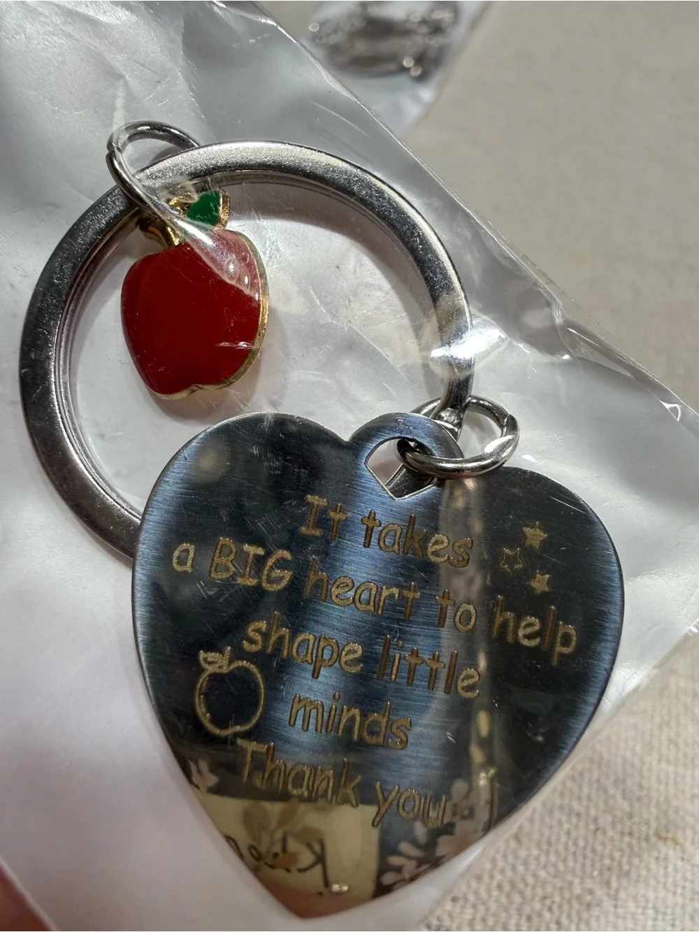 Thank You Cards with Keychain Gifts - NWT